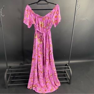 NWT Off Shoulder Maxi Dress - Isabel Maternity by Ingrid & Isabel™ Violet Floral